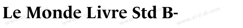 Le Monde Livre Std B字体转换